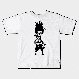 Joker (DJ) minimal silhouette white Kids T-Shirt